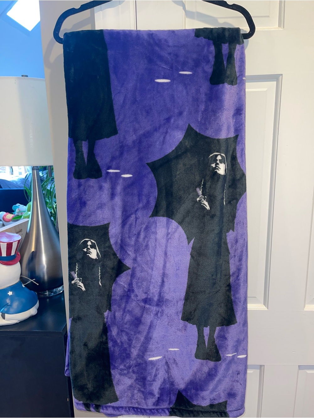 Wednesday Nevermore Academy Grim Reaper Plush Throw Blanket 60x70 NWOT